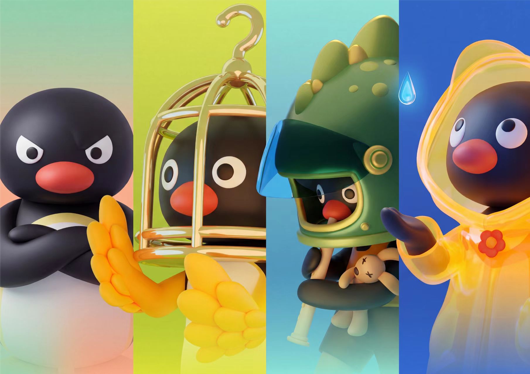 Pingu 盲盒角色系列主视觉