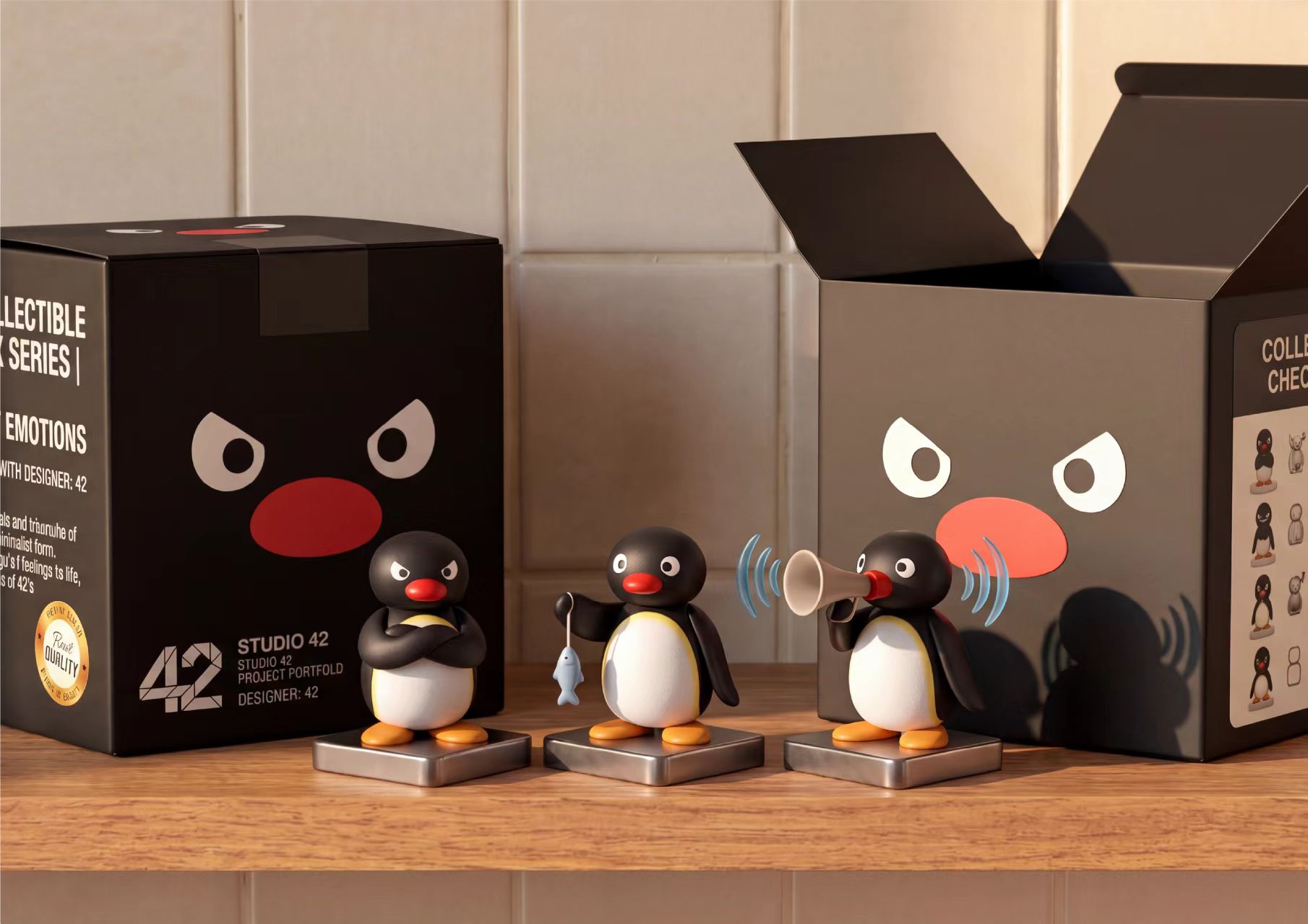 Pingu 盲盒包装与角色展示